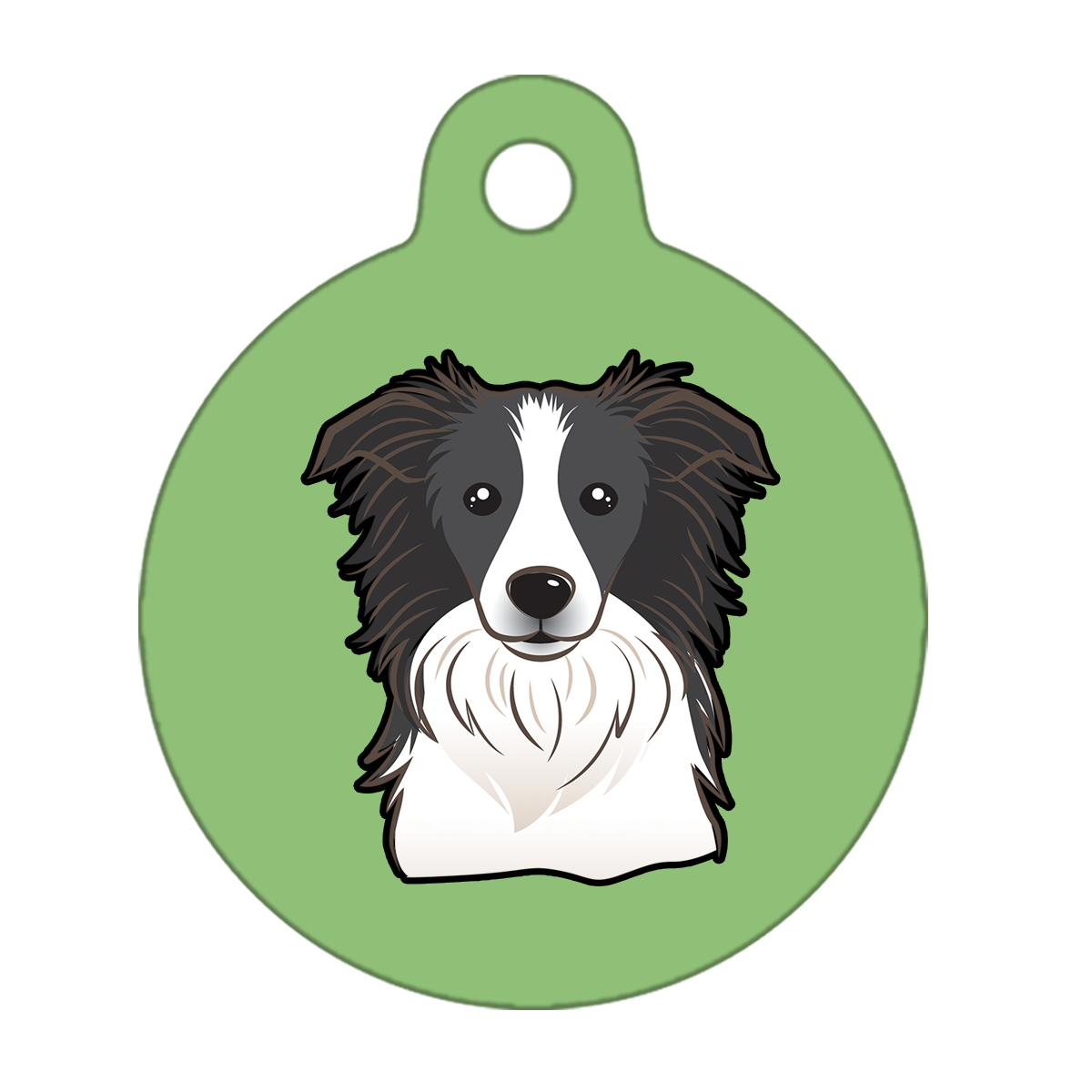 38mm Diameter Large Size - Border Collie Dog