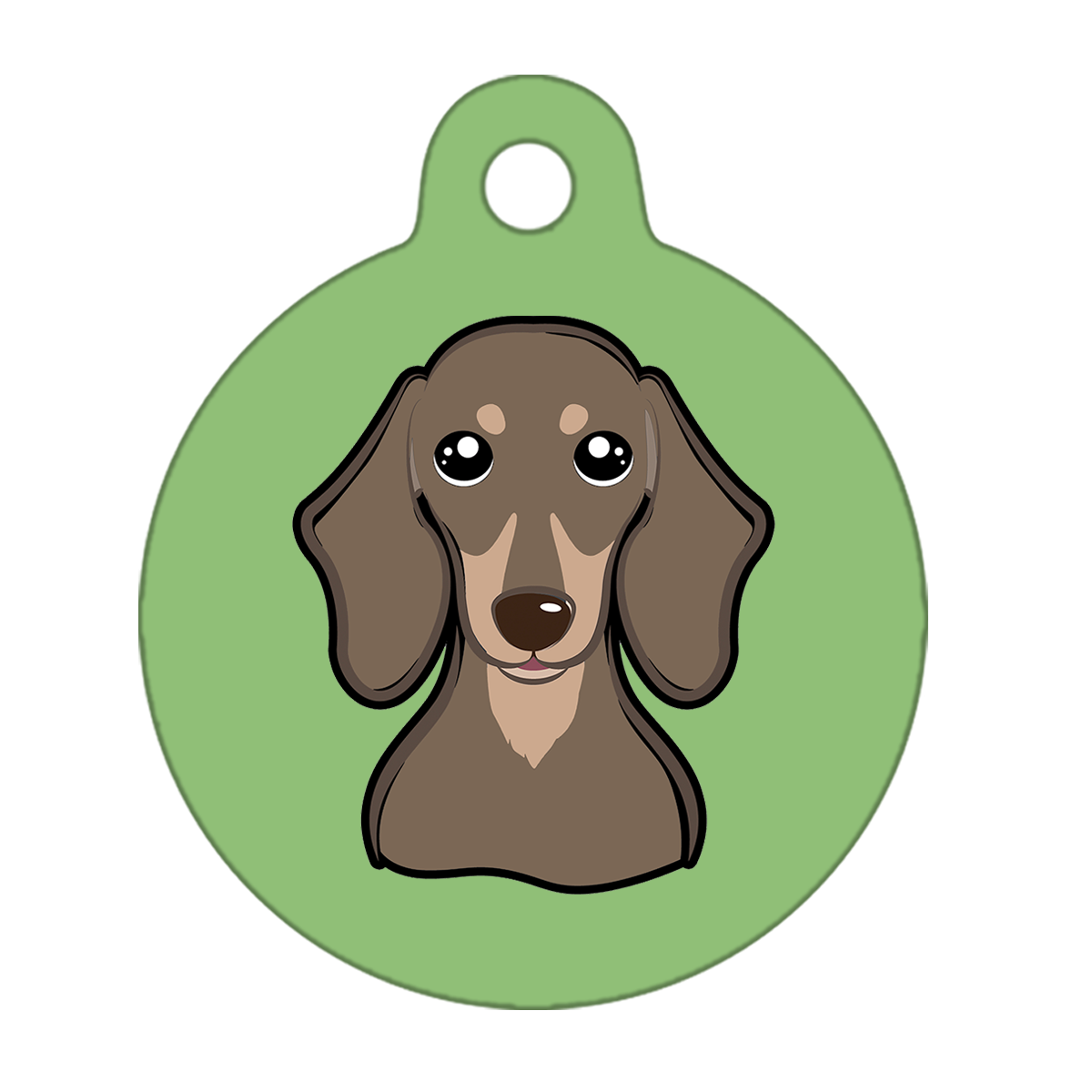 38mm Diameter Large Size - Dachshund Dog