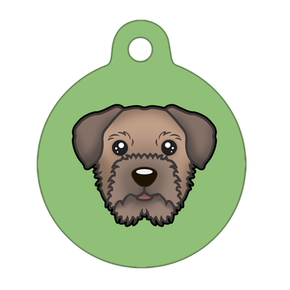 38mm Diameter Large Size - Border Terrier Dog