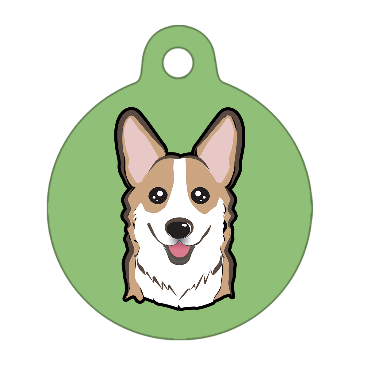 38mm Diameter Large Size - Corgi Dog