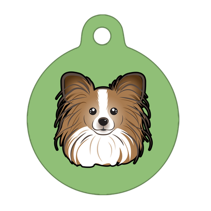 38mm Diameter Large Size - Papillon Dog