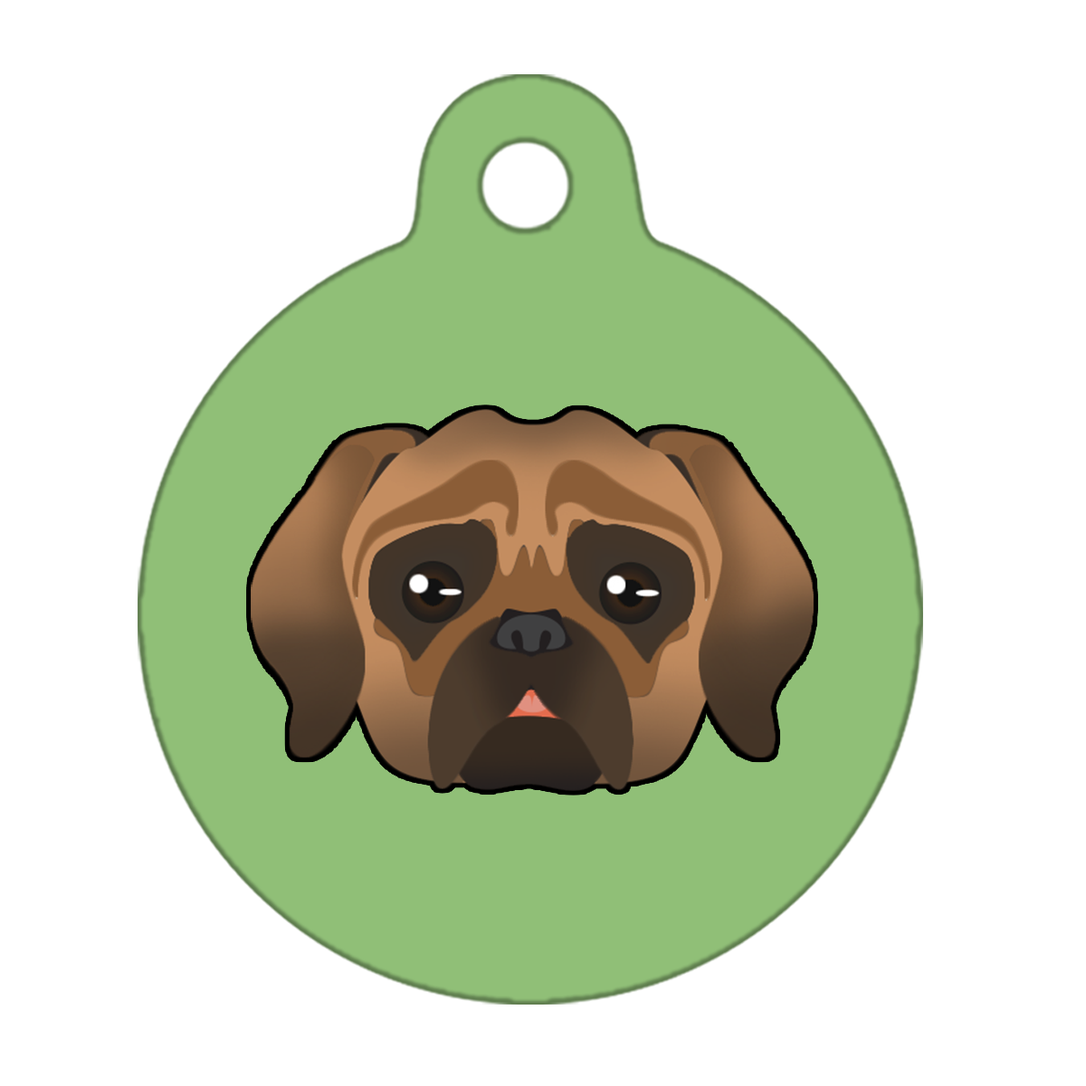 19mm Diameter Tiny Size - Puggle Dog