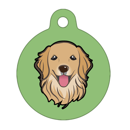 38mm Diameter Large Size - Golden Retriever Dog