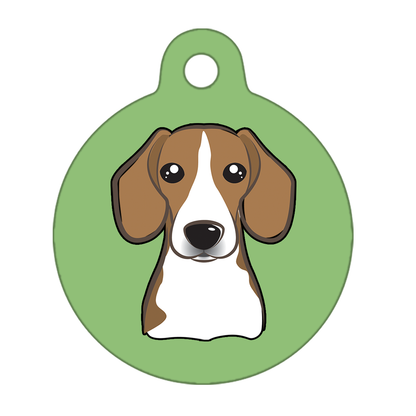 19mm Diameter Tiny Size - Beagle Dog