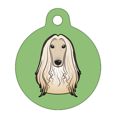 38mm Diameter Large Size - Afghan Hound Dog