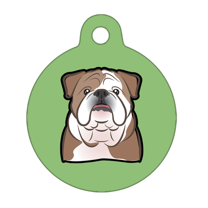 31mm Diameter Medium Size - Bulldog Dog