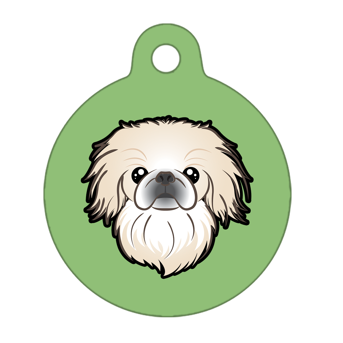 19mm Diameter Tiny Size - Pekingese Dog