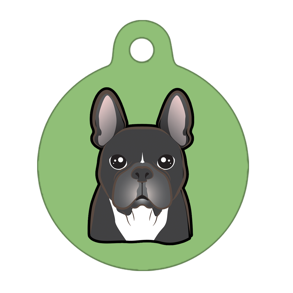 38mm Diameter Large Size - French Bulldog Design