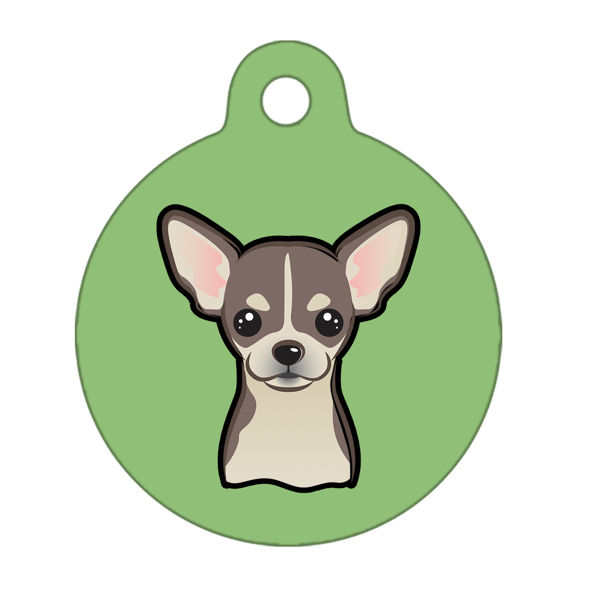 19mm Diameter Tiny Size - Chihuahua Dog