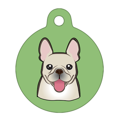 38mm Diameter Large Size - French Bulldog Design