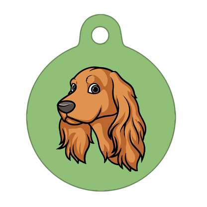 38mm Diameter Large Size - Cocker Spaniel Design