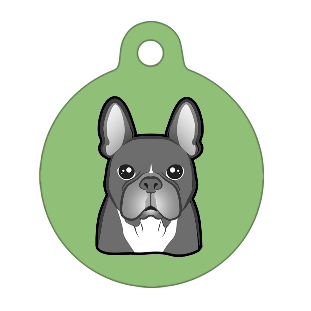 38mm Diameter Large Size - French Bulldog Design