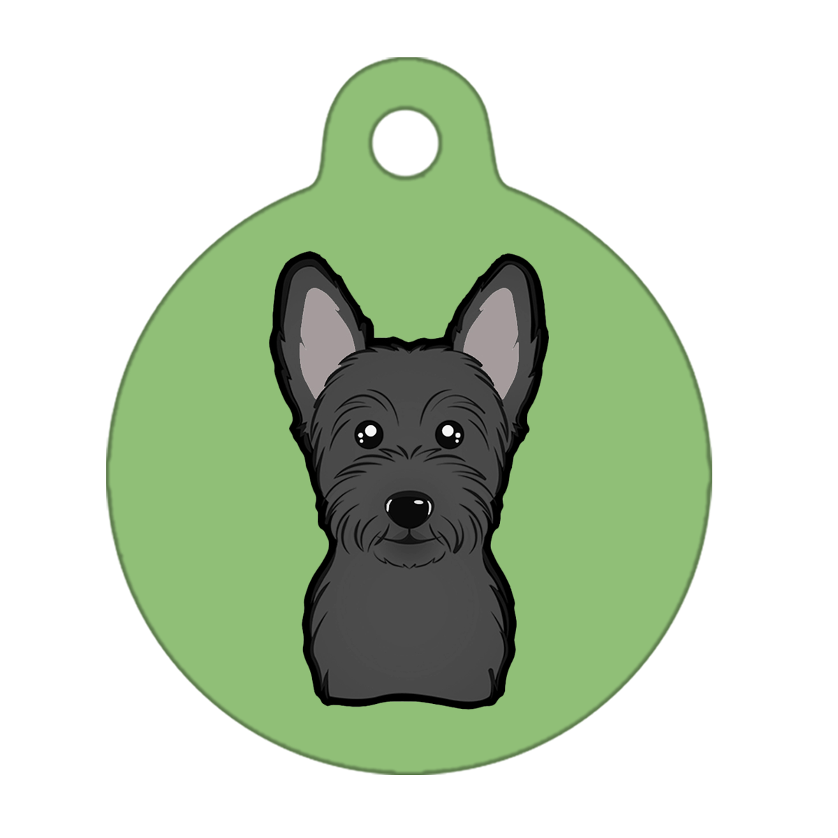 25mm Diameter Small Size - Scottish Terrier Dog