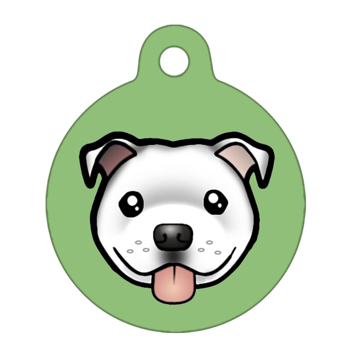 25mm Diameter Small Size - Staffie Cartoon Dog