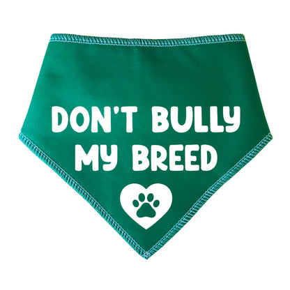 Don't Bully My Breed Heart Paw Dog Bandana