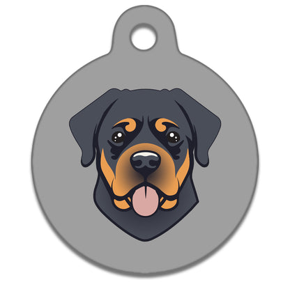 19mm Diameter Tiny Size - Rottweiler Dog