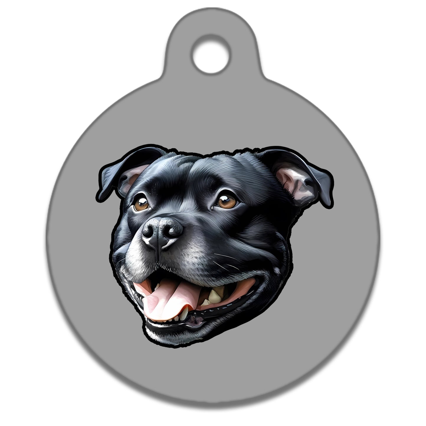 38mm Diameter Large Size - Staffie Dog