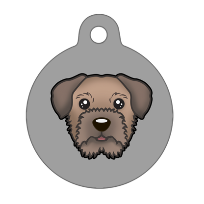 38mm Diameter Large Size - Border Terrier Dog