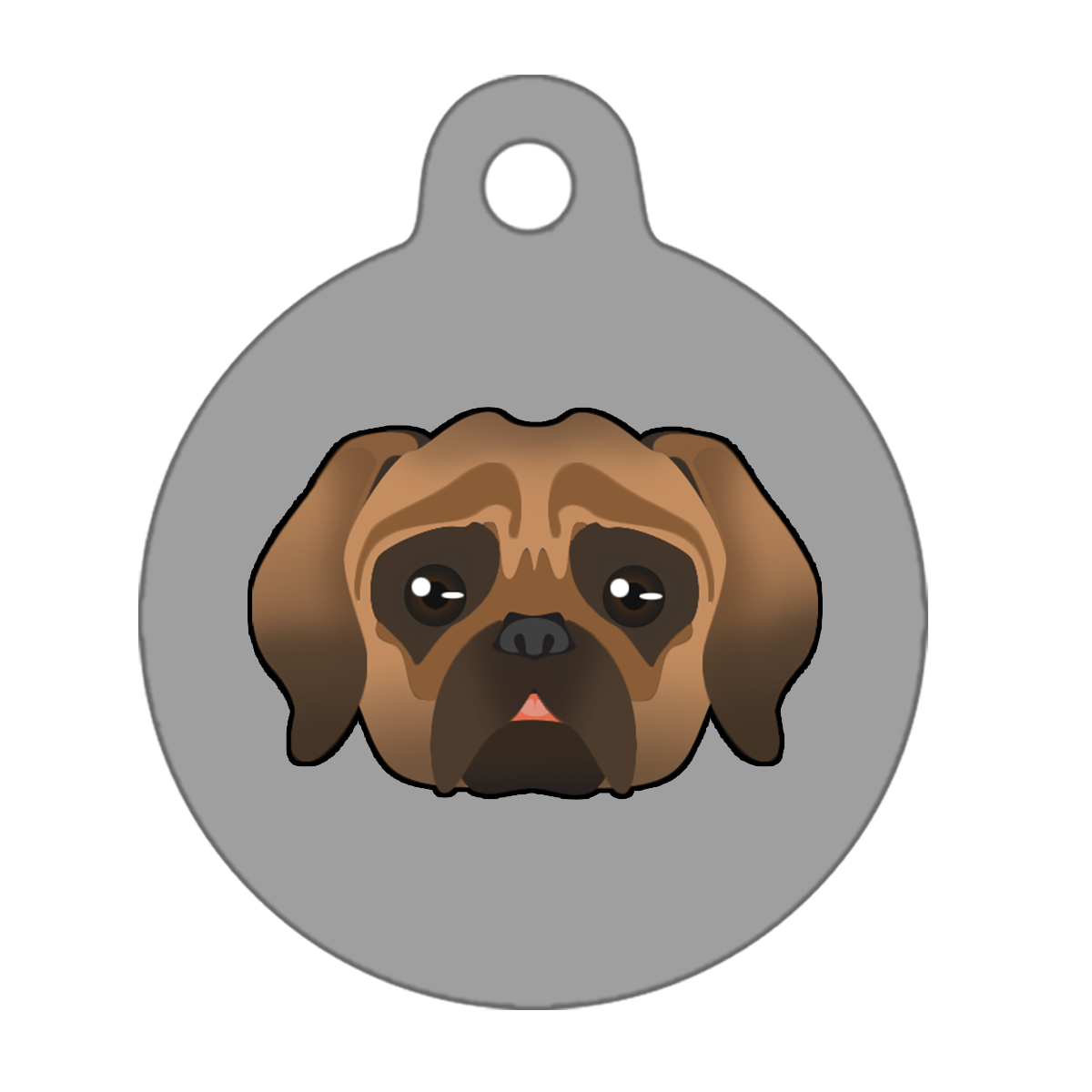 25mm Diameter Small Size - Puggle Dog