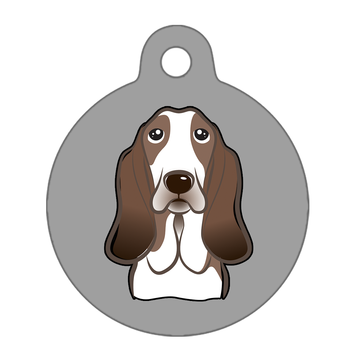 25mm Diameter Small Size - Basset Hound Dog