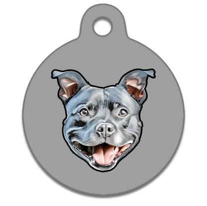 38mm Diameter Large Size - Staffie Dog