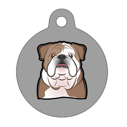 31mm Diameter Medium Size - Bulldog Dog