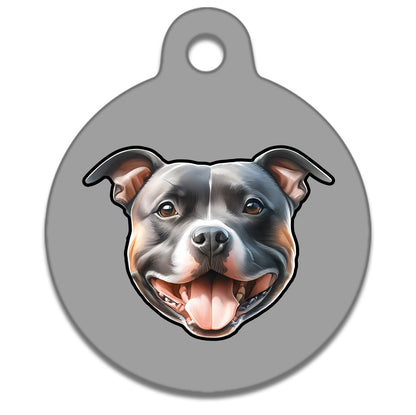 38mm Diameter Large Size - Staffie Dog