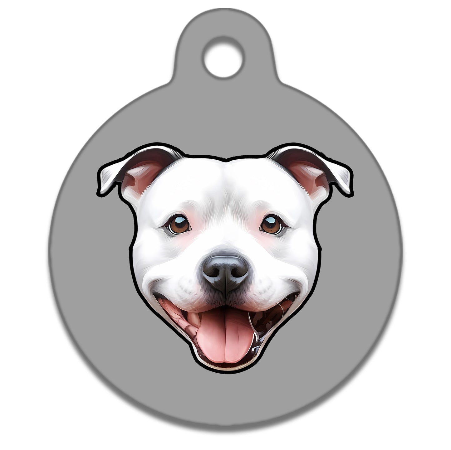 38mm Diameter Large Size - Staffie Dog