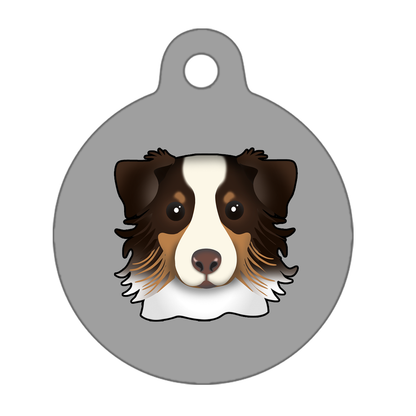 25mm Diameter Small Size - Australian Shepherd Dog