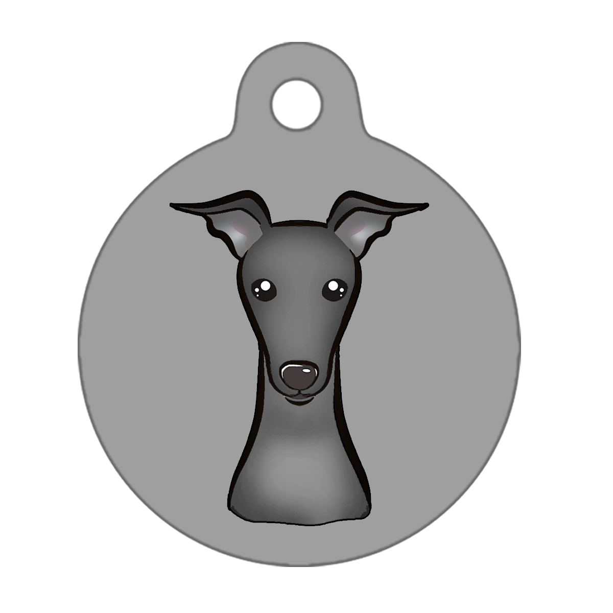 25mm Diameter Small Size - Whippet Dog