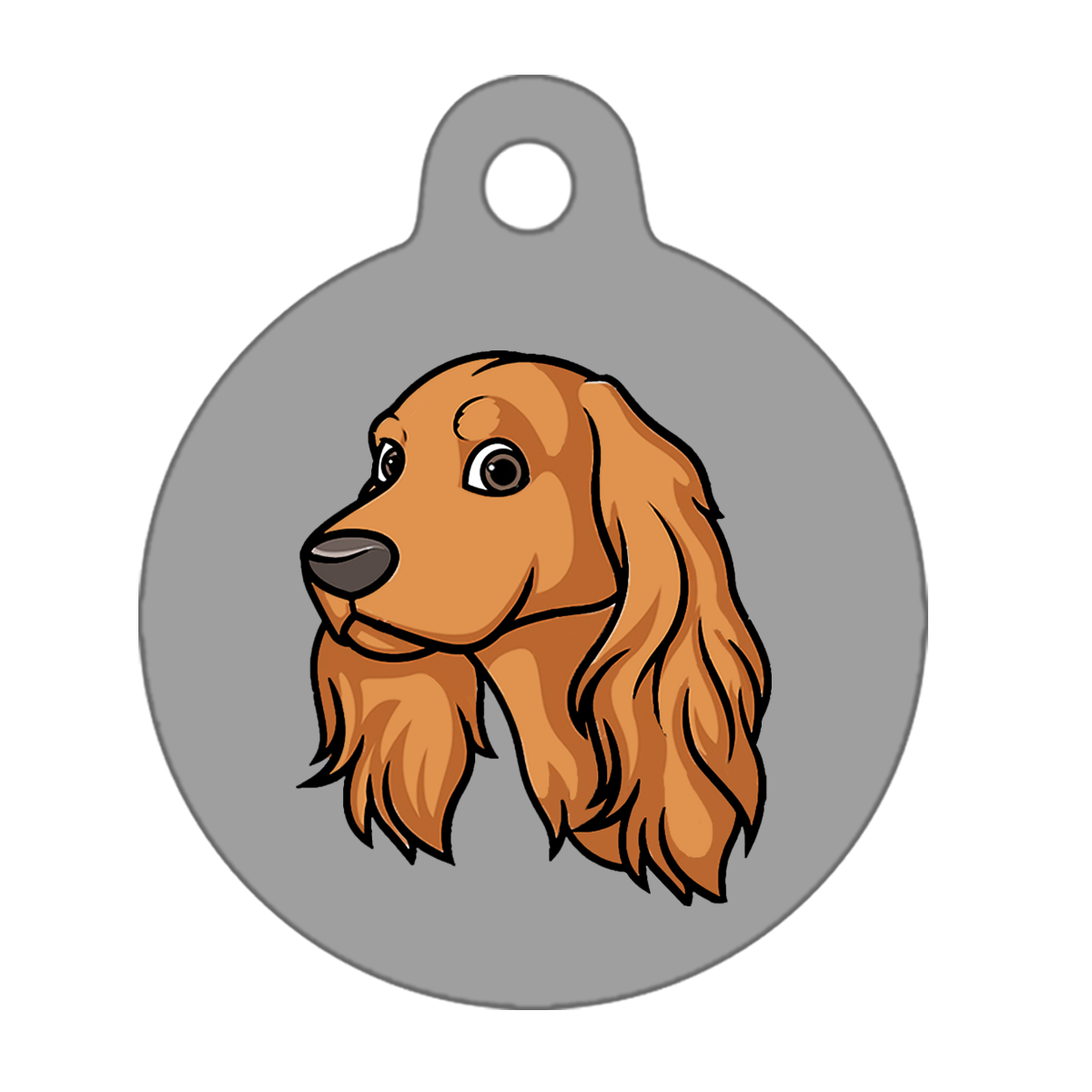 38mm Diameter Large Size - Cocker Spaniel Design