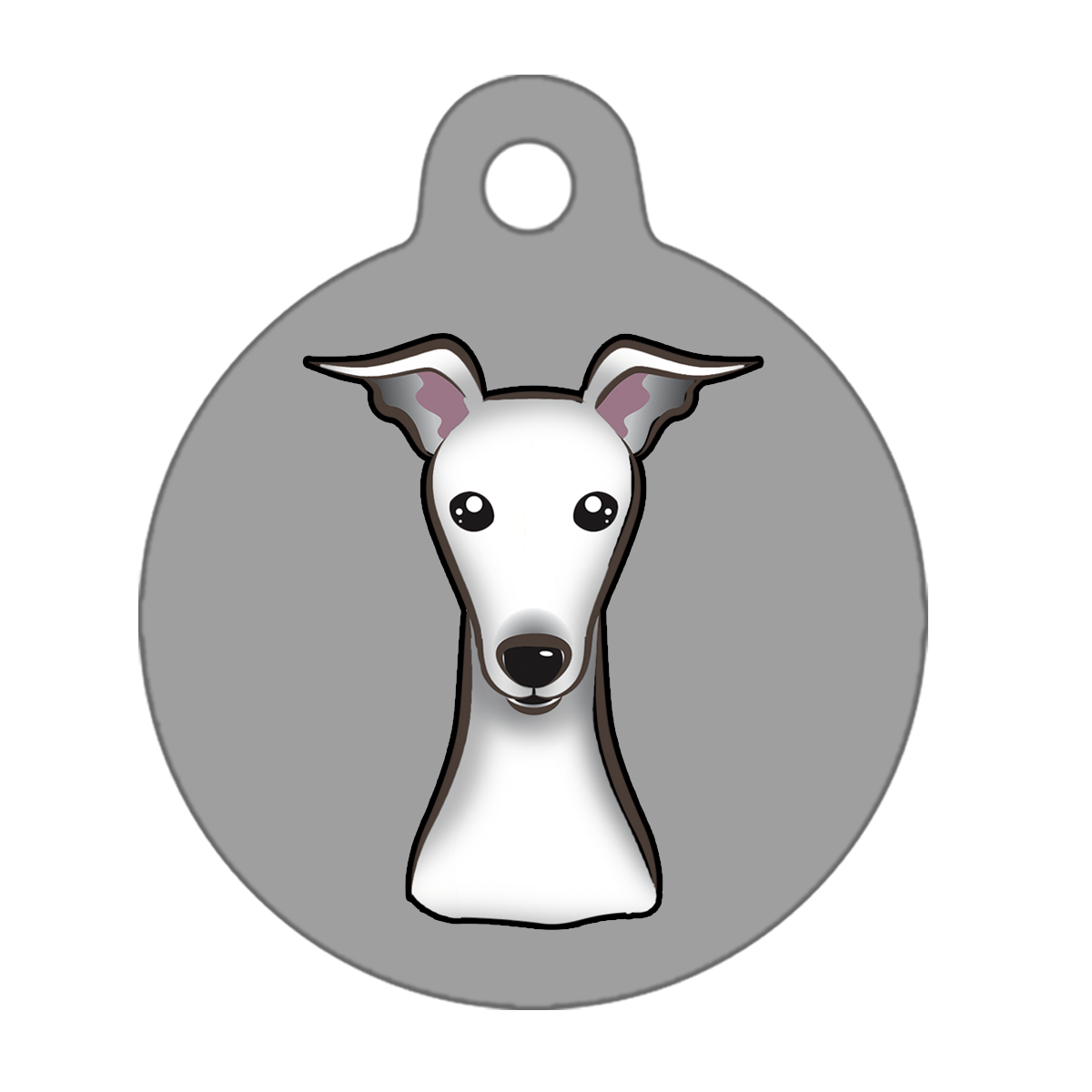 25mm Diameter Small Size - Whippet Dog