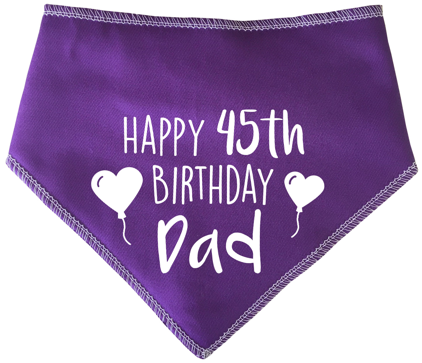 Happy Birthday Dad With Any Age Dog Bandana