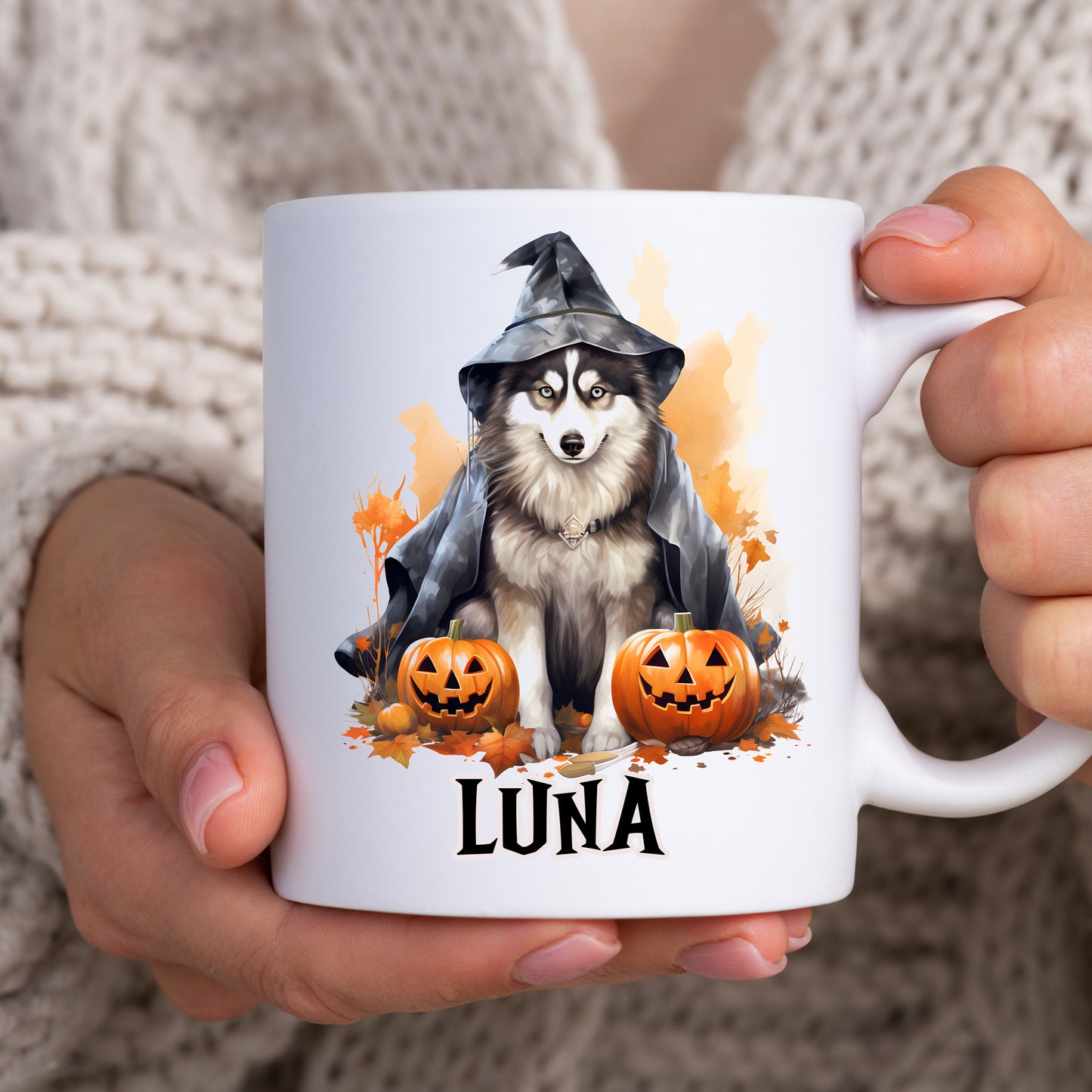 Halloween Is Better With A Husky Dog Mug & Any Name
