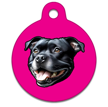 38mm Diameter Large Size - Staffie Dog