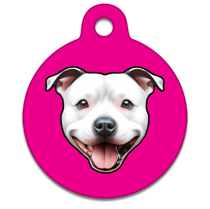 38mm Diameter Large Size - Staffie Dog