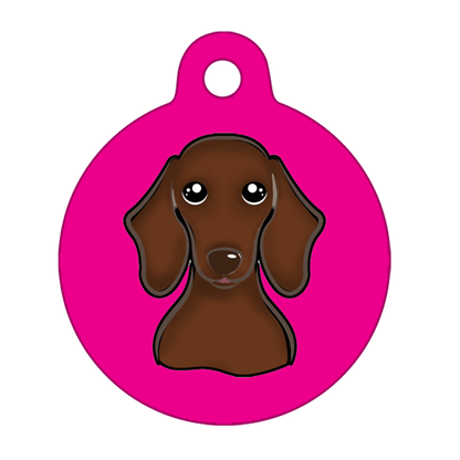 25mm Diameter Small Size - Dachshund Dog