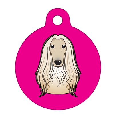 38mm Diameter Large Size - Afghan Hound Dog