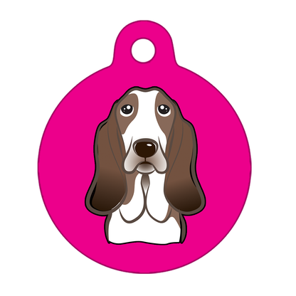 25mm Diameter Small Size - Basset Hound Dog