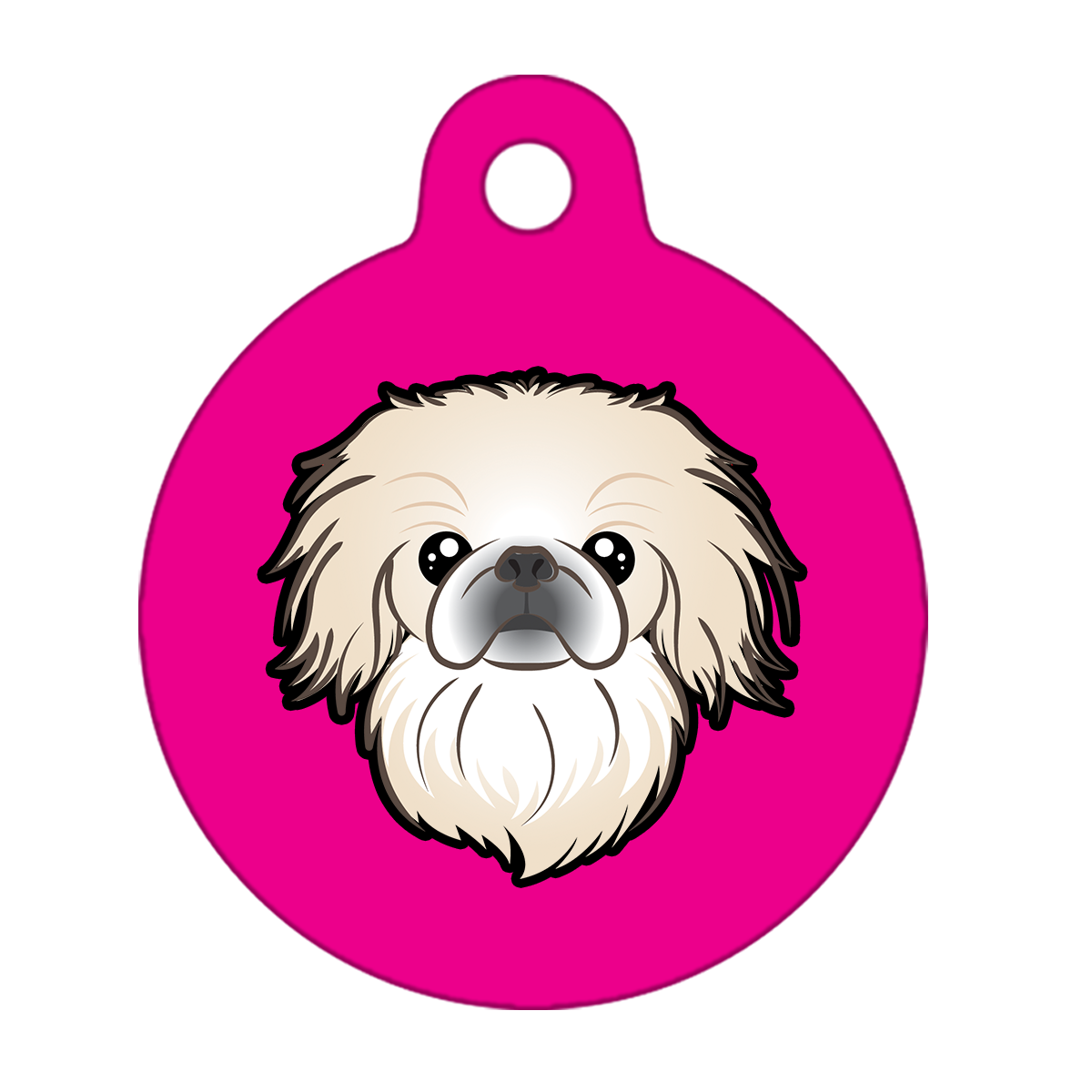 19mm Diameter Tiny Size - Pekingese Dog