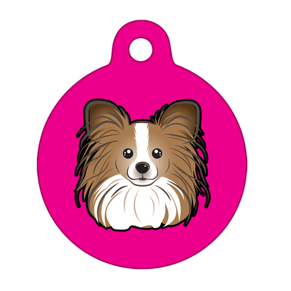 38mm Diameter Large Size - Papillon Dog