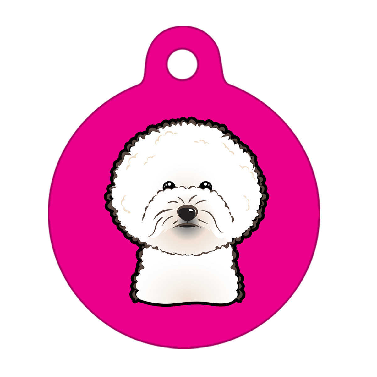 25mm Diameter Small Size - Bichon Frise Dog