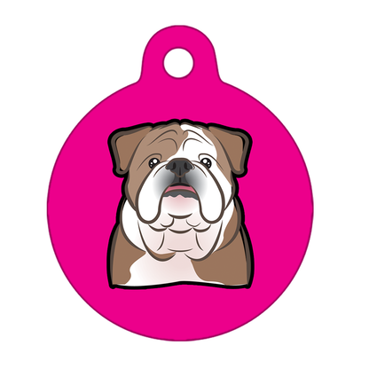 31mm Diameter Medium Size - Bulldog Dog