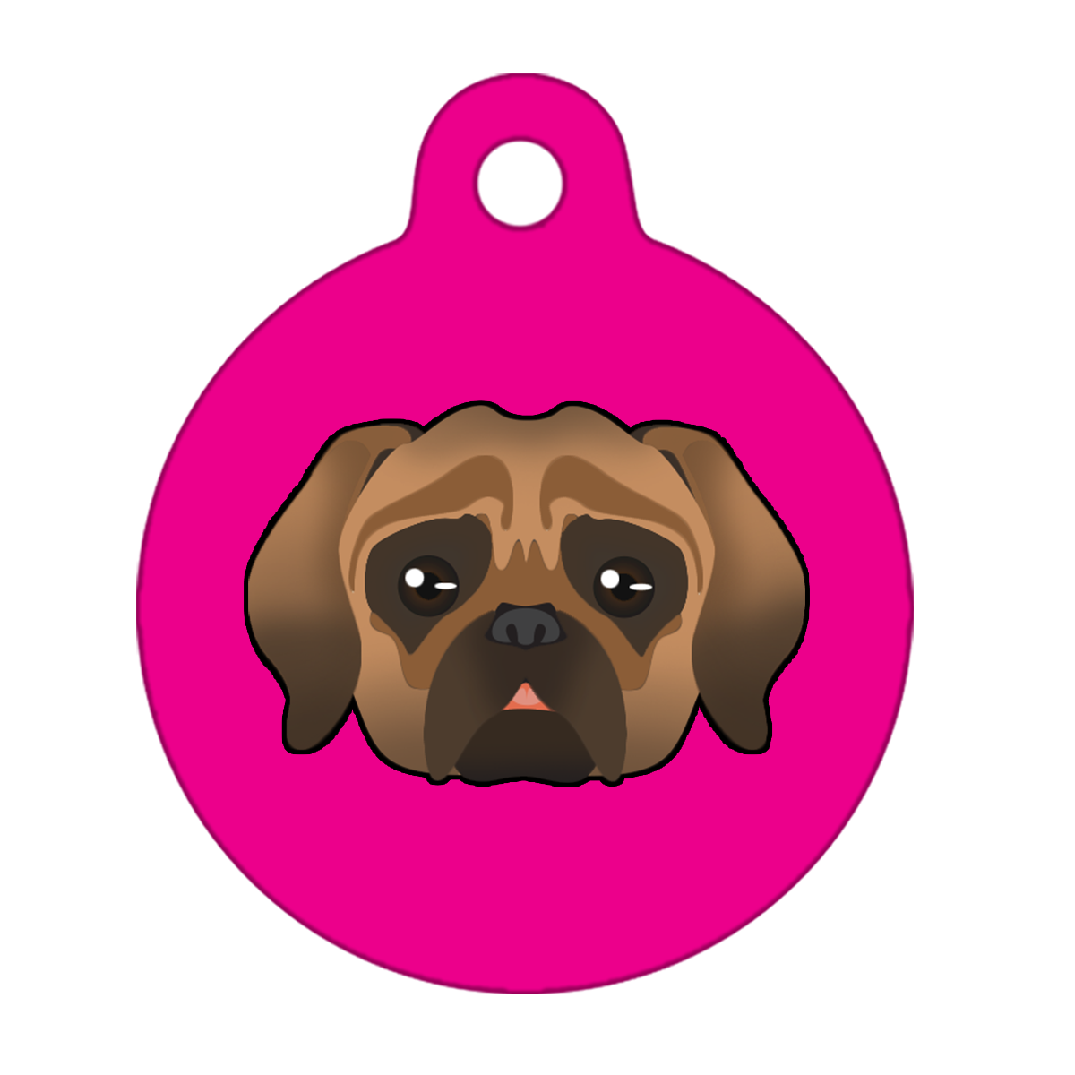 38mm Diameter Large Size - Puggle Dog