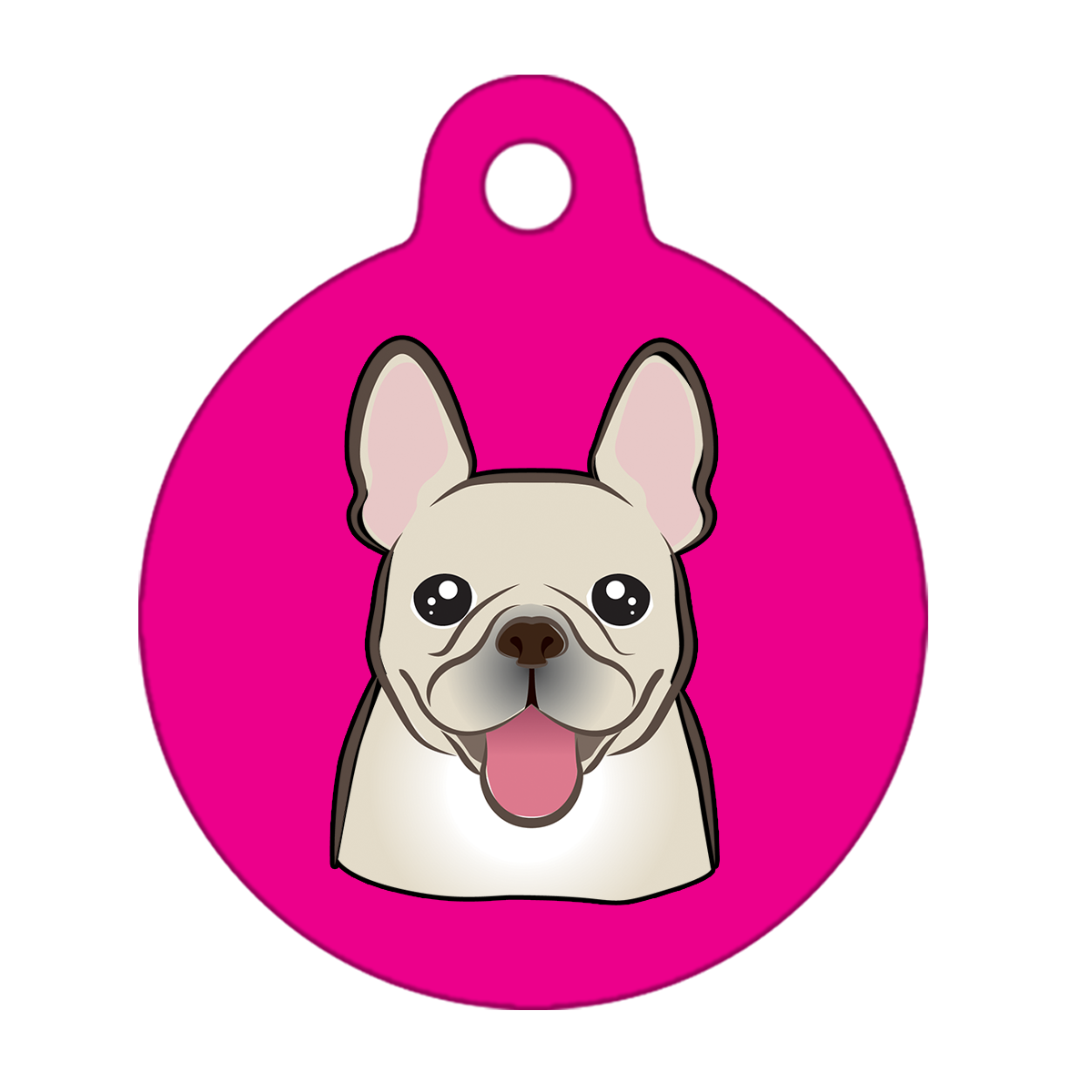 38mm Diameter Large Size - French Bulldog Design