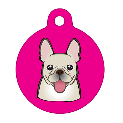 38mm Diameter Large Size - French Bulldog Design