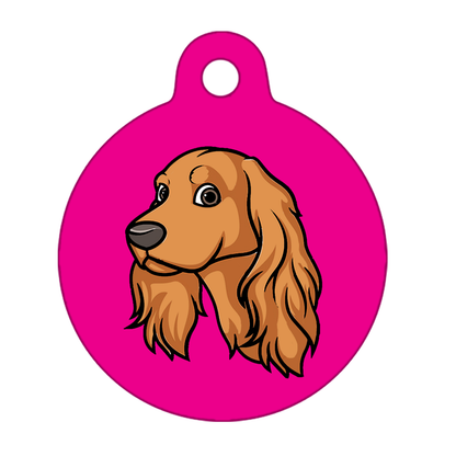 38mm Diameter Large Size - Cocker Spaniel Design