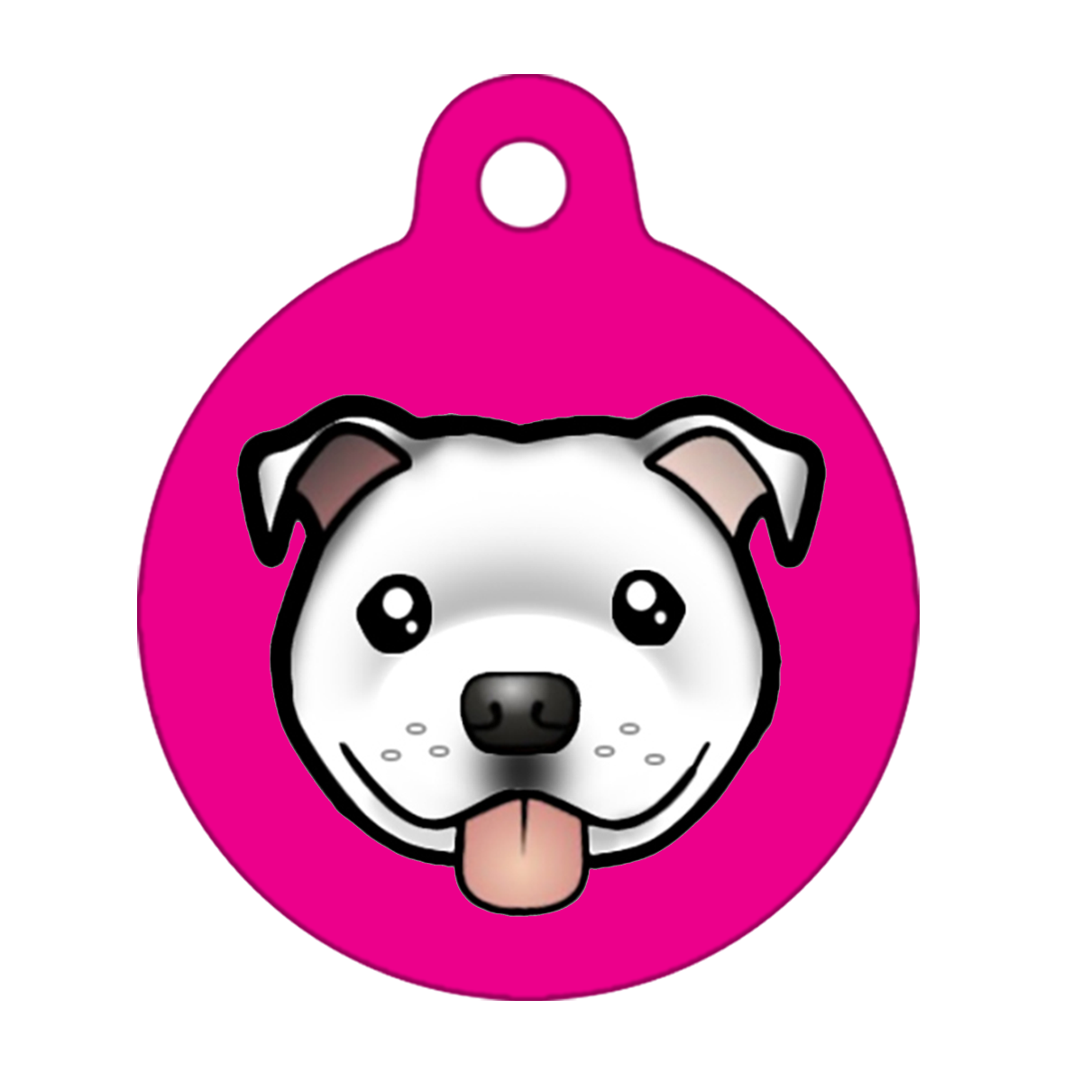 25mm Diameter Small Size - Staffie Cartoon Dog