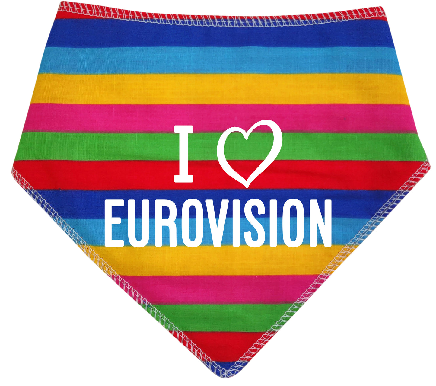 I Love Eurovision Rainbow Dog Bandana