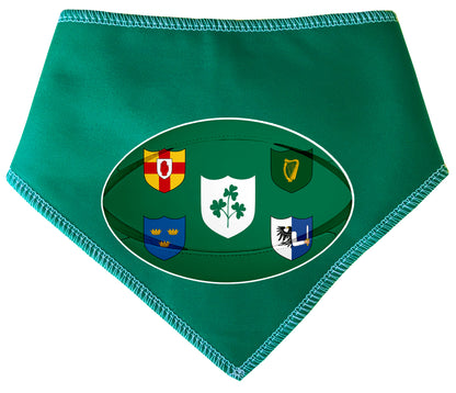 Ireland Rugby Ball Flag Green Dog Bandana